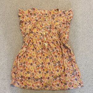 LOFT Floral Blouse - Orange and Yellow